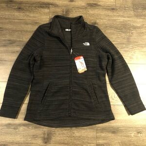 The North Face Women's Black Striped Full-Zip Bomber Jacket